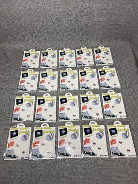 VTG Y2K NOS Crystal Fashion Jewelry Reusable Stickers Tattoo King NEW 20pc Lot G